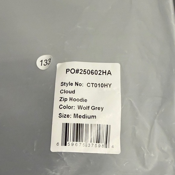 Viral COMFRT Zip Up Hoodie in Wolf Grey M - Picture 3 of 3